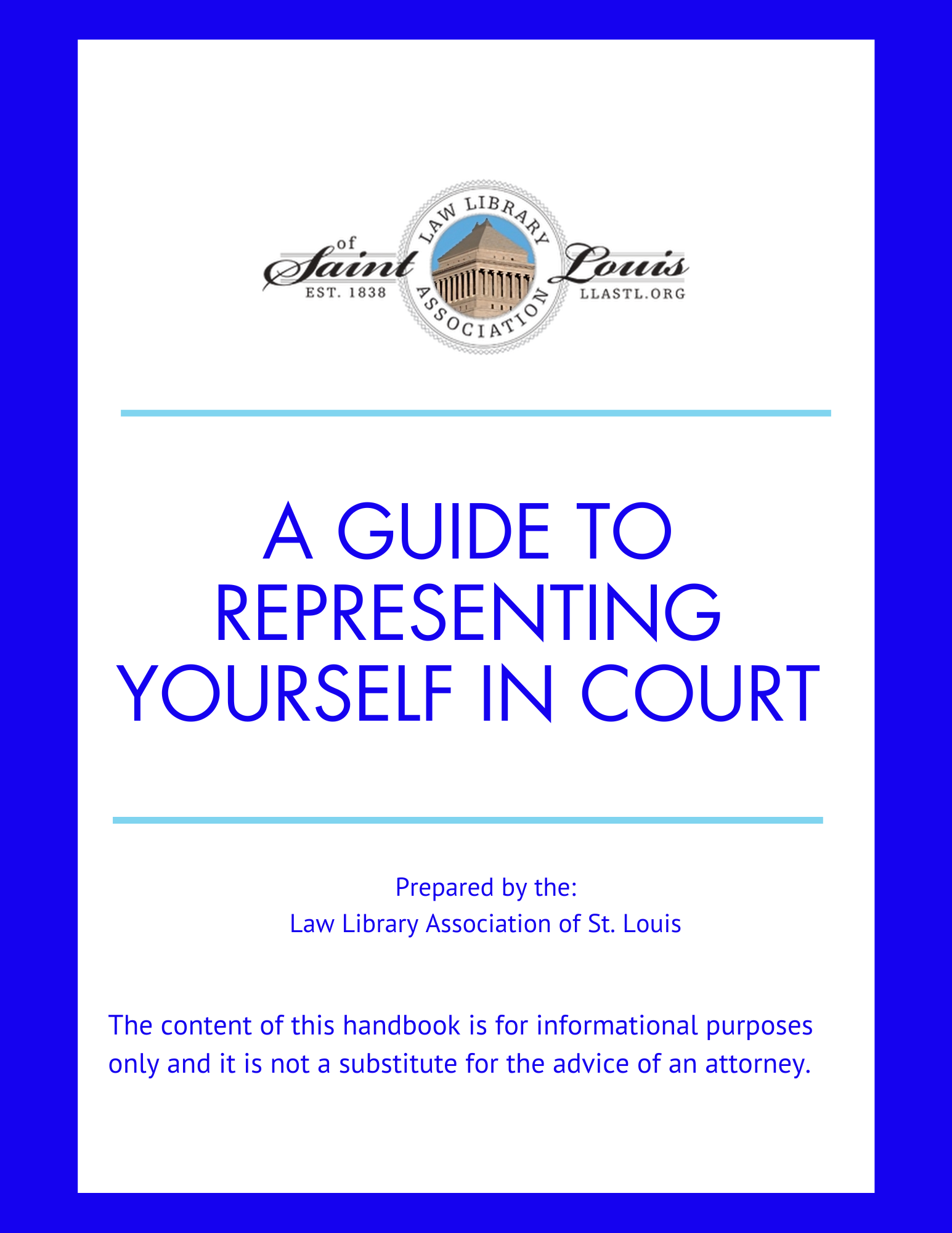 Cover of Pro Se Handbook