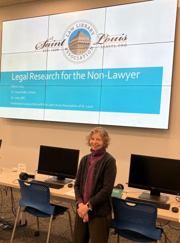 Legal Research for Nonlawyers Presentation at St. Louis Public Library