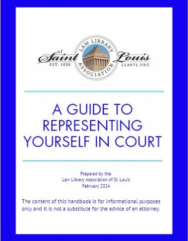A Guide to Representing Yourself in Court Cover