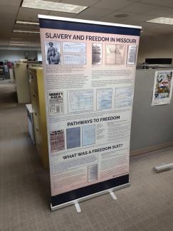 sample panel from Freedom Suits exhibit